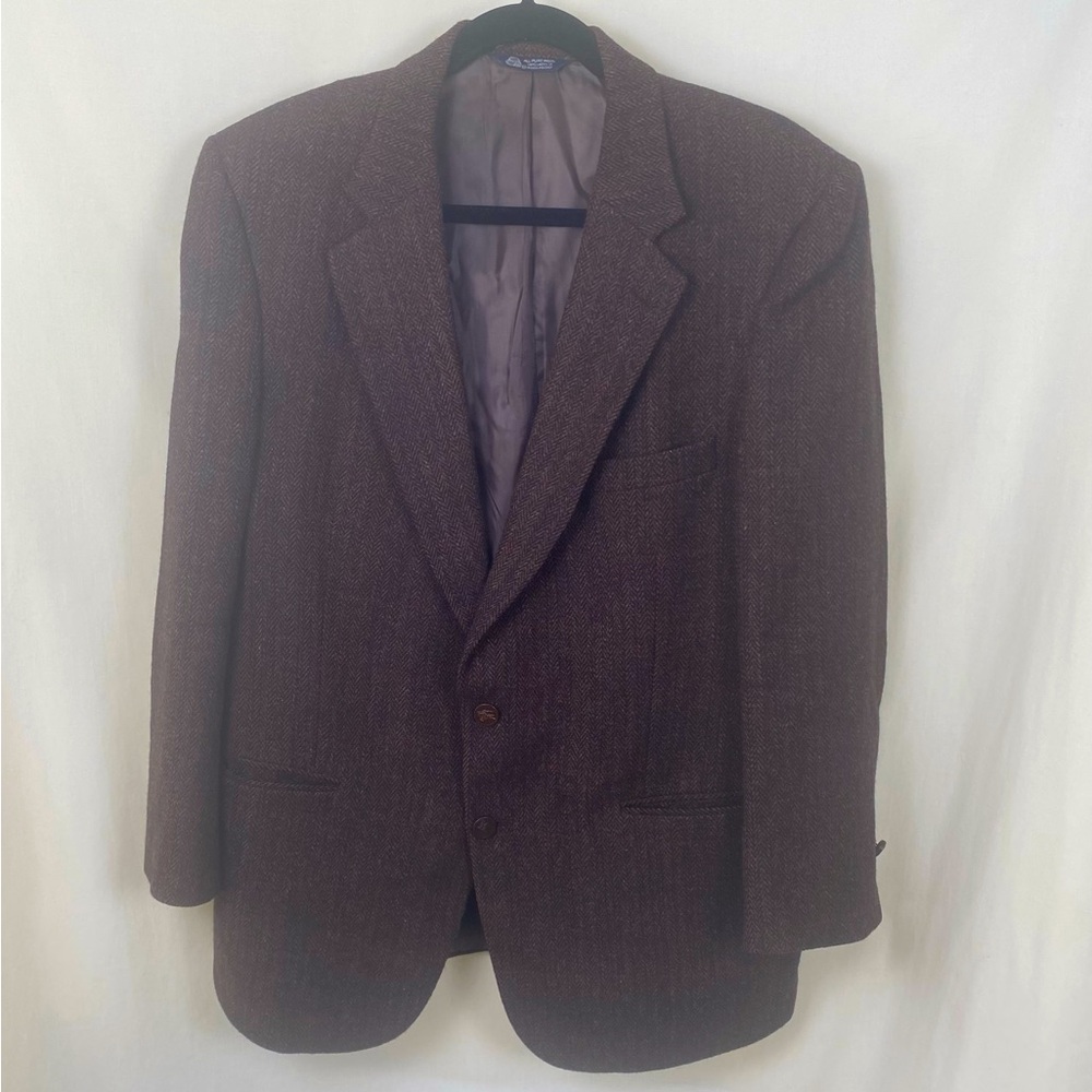 Vintage Burberry’s 100% Wool Blazer Jacket Raymond Levine